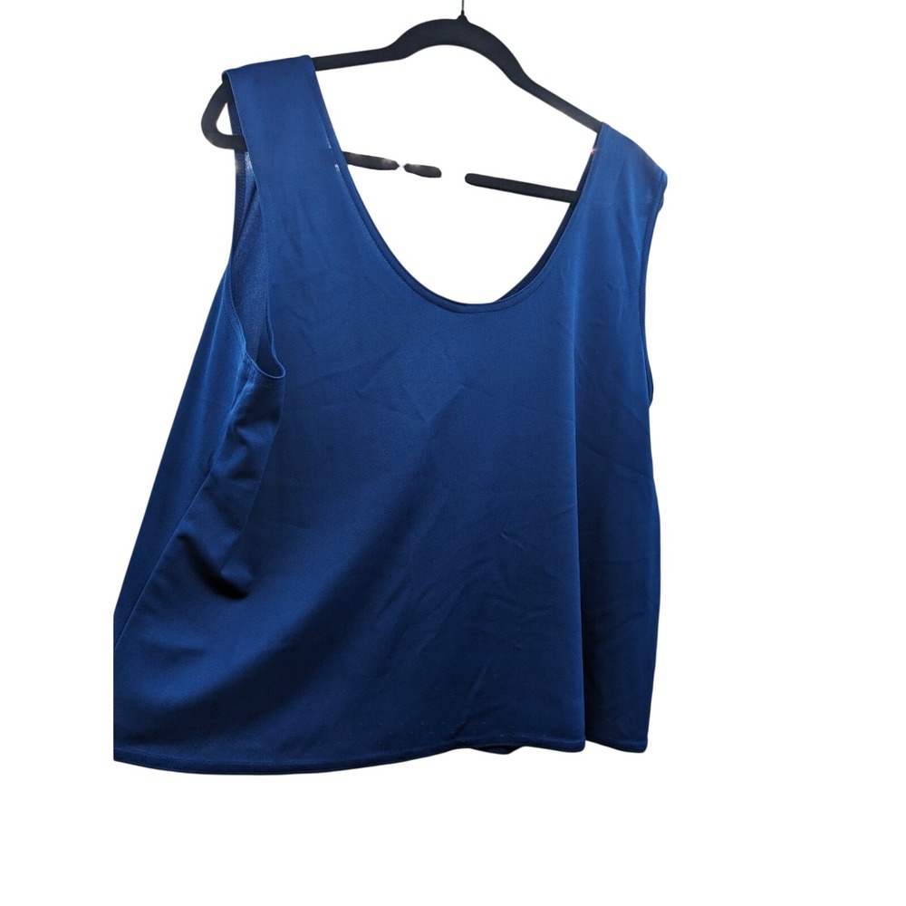 Vintage Barry Ashley Tank Top Bundle Red Blue Sleeveless Scoop Neck Plus 22/24